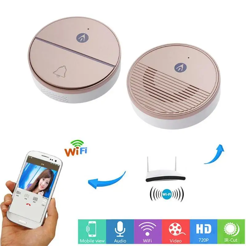 

DPH-DA110-1 Smart WiFi Doorbell Wireless Remote Monitor Home Security Door Intercom Camera Video Doorbell Doorphone