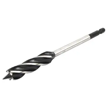 

15mm Dia Quad Fluted Twist Auger Drill Bit Woodworking Tool