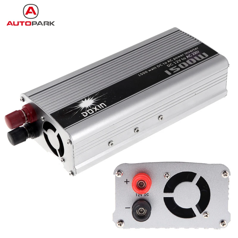1500W WATT DC 12V to AC 230V Portable Automobiles Car Power Inverter