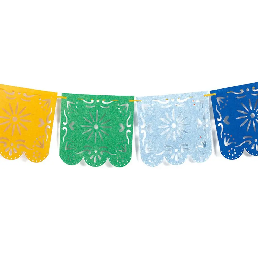 New arrival Novelty 1x Mexican Papel Picado Banner Flags Garland Wedding Spanish Mexican Party Decor for party anniversary