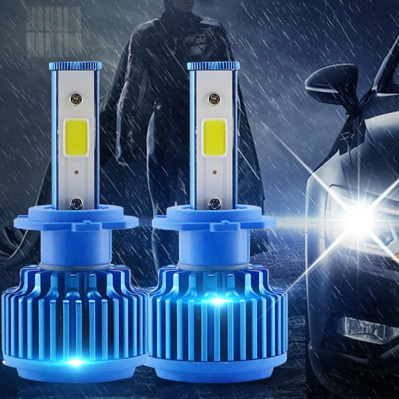 

2pcs LED Car Headlight H8 H9 H11 7200LM Replacement Daytime Running Light Fog Headlight Conversion Driving Bulb Car Light Source