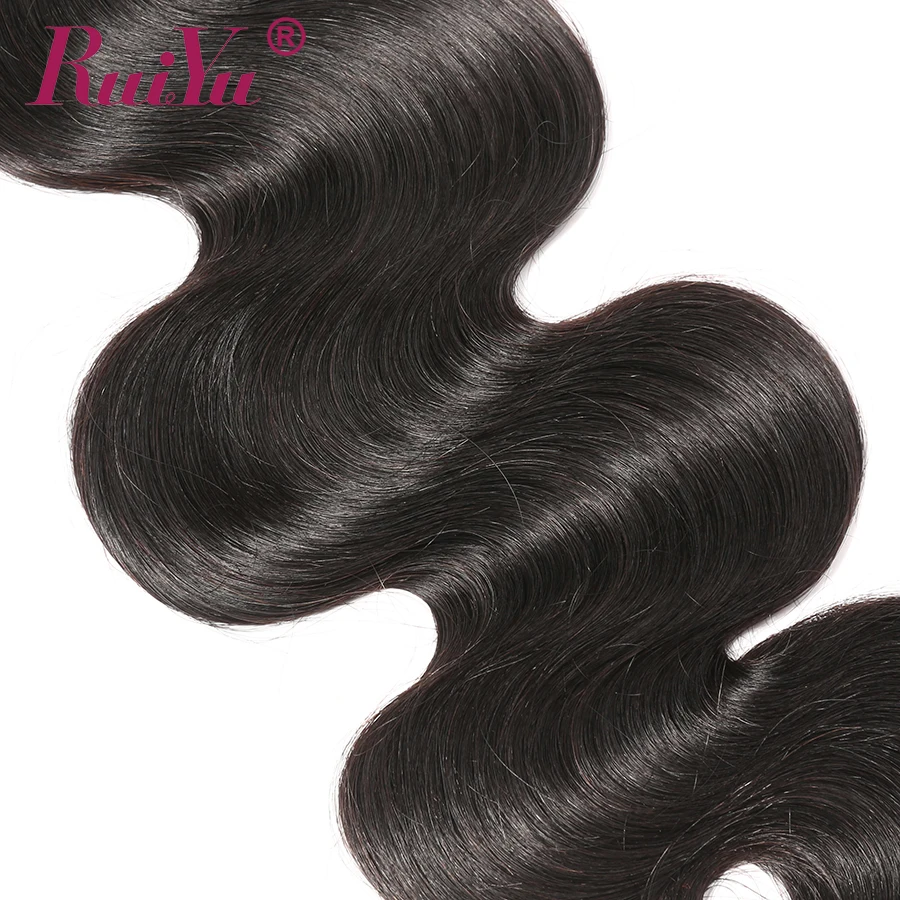 Ofertas RUIYU Hair Brazilian Body Wave Bundles 100% Human Hair Weave Bundles 3/4 Bundle Deals NonRemy Hair Human Hair Extensions