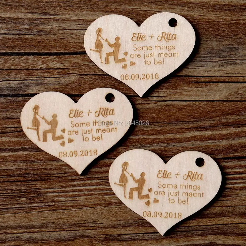 Wood Laser cut Heart Thank you wedding tags,rustic Wedding favor , Wedding tags,wooden favor