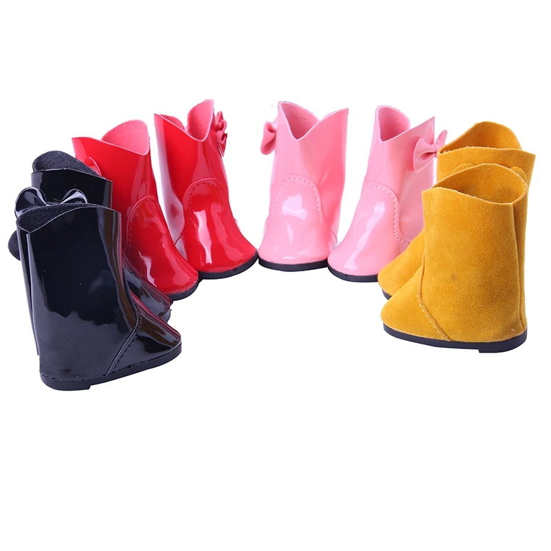 

Doll Shoes 4 Different Leather Boots Doll Shoes For 18" Inch Doll Accessories Is The Best Christmas Gift For Babies