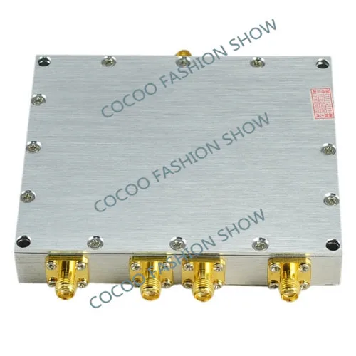 ZQTMAX Power Divider 4 Way SMA Splitter Frequency 800-2500mhz For 3g cdma gsm signal booster 2g 3g 4g repeater or other