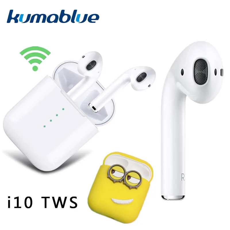 

Mini Airpod Wireless Bluetooth Earphone EarbudsTouch Control i10 TWS Double With Charging Box Mic For appleIphone Android Xiaomi