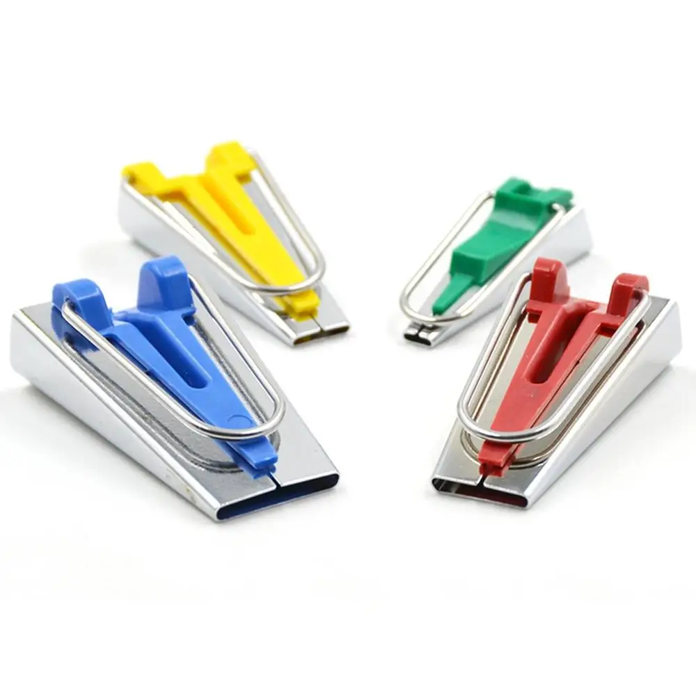 

DIY Hand Sewing Accessories Bias Tape Maker Set 6MM/12MM/18MM/25MM 4 sizes DIY Sewing Quilting Tools Kit