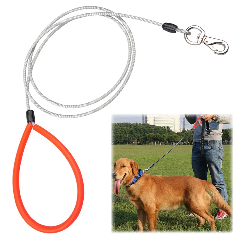 

Dog Leash Steel Wire Anti-bite Durable Lead Strap Traction Rope Safety Dogs Training Pets Accessories Dog Cat Rabbit Leash