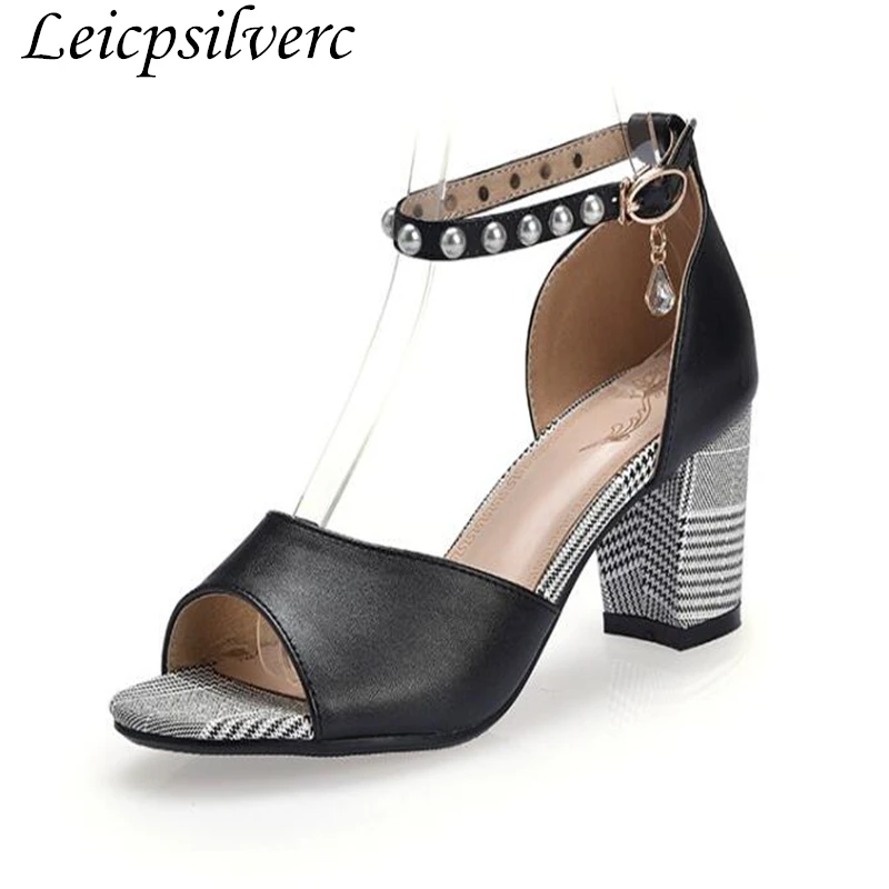 

High heeled shoes summer women's new style fish mouths sexy fashion women's sandals Plus Size 35-42