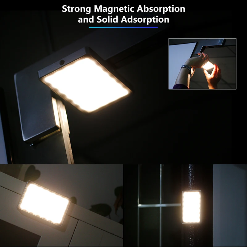  VIJIM VL-1 Mini LED Video Light Magnetic Dimmable Photography Lighting On Camera 96 LEDs Lamp W Col - 32993211500