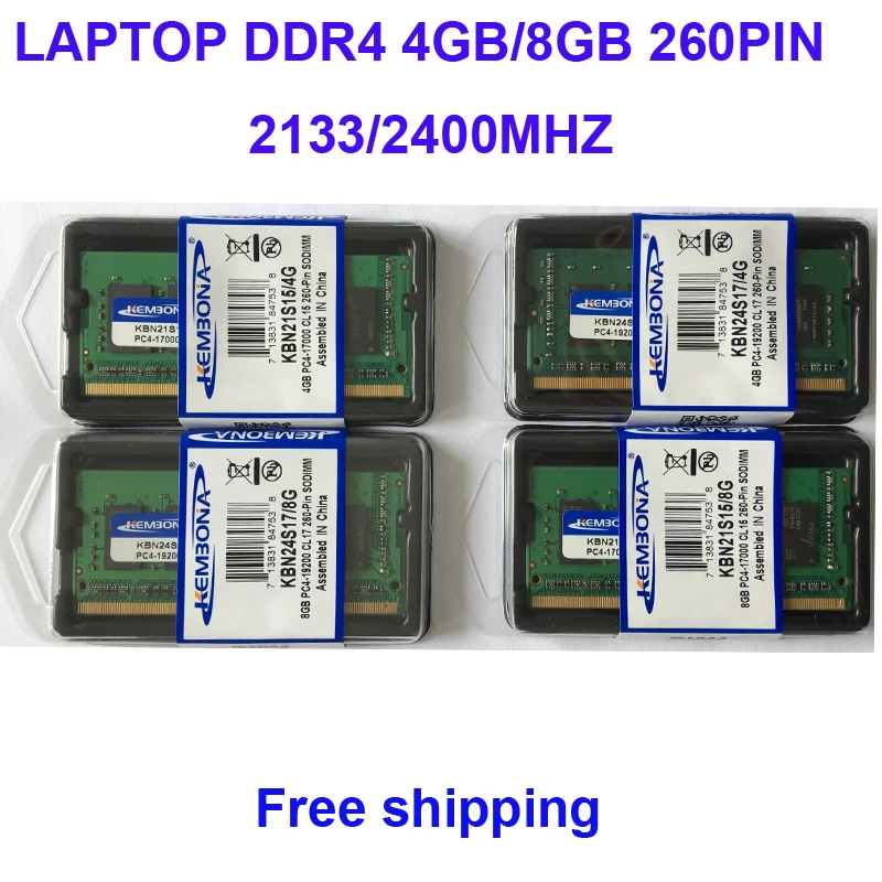 Оперативная память Kembona DDR4 4 ГБ 8 16 2133 МГц 2400 2666 pin SODIMM|Оперативная память| |
