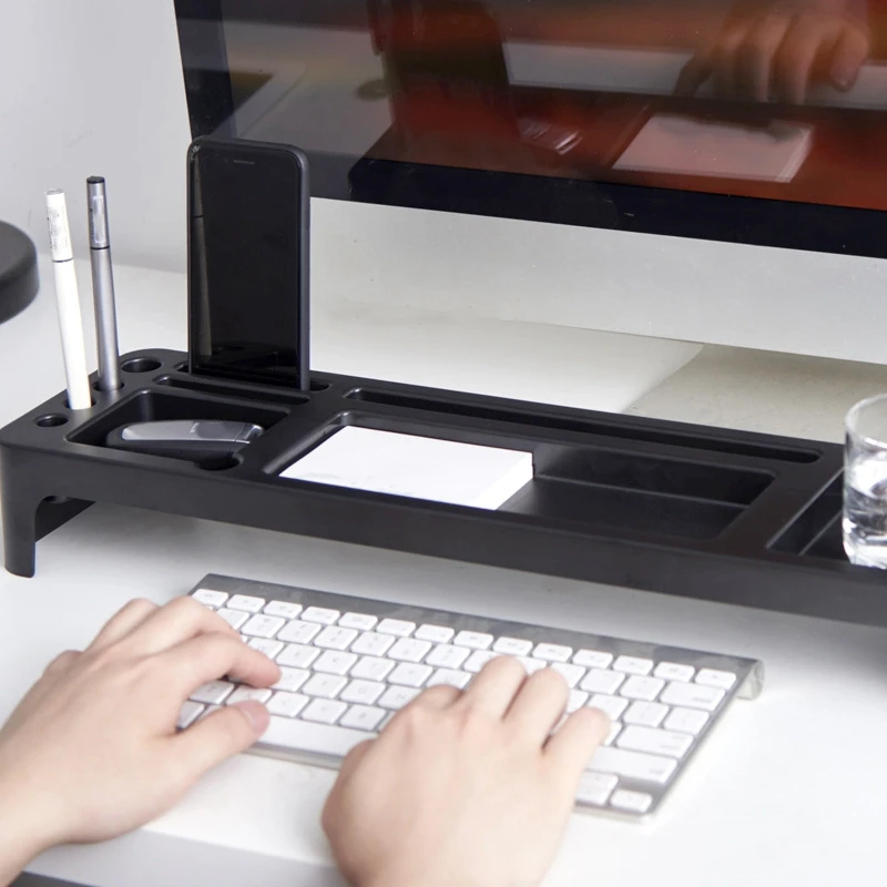 

Desk Storage Shelf Office Desktop Organizer Phone Keyboard Storage Open Shelf Desktop Organizer A Shelves