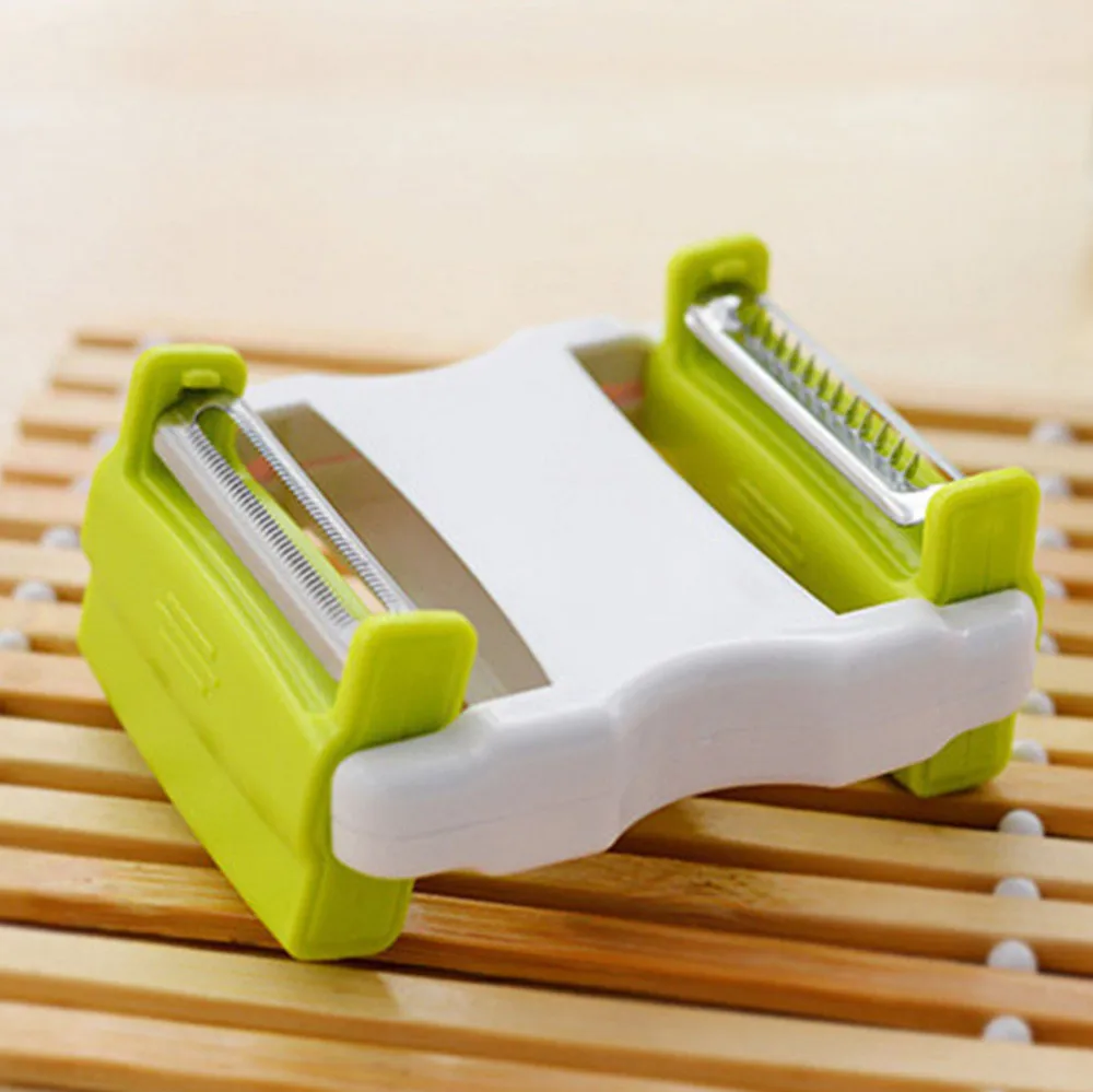 

Shave slice and peel vegetables Two-In-One Paring Knife Scraper Fruit And Vegetable Planer Multi-Function Grater pqw0713