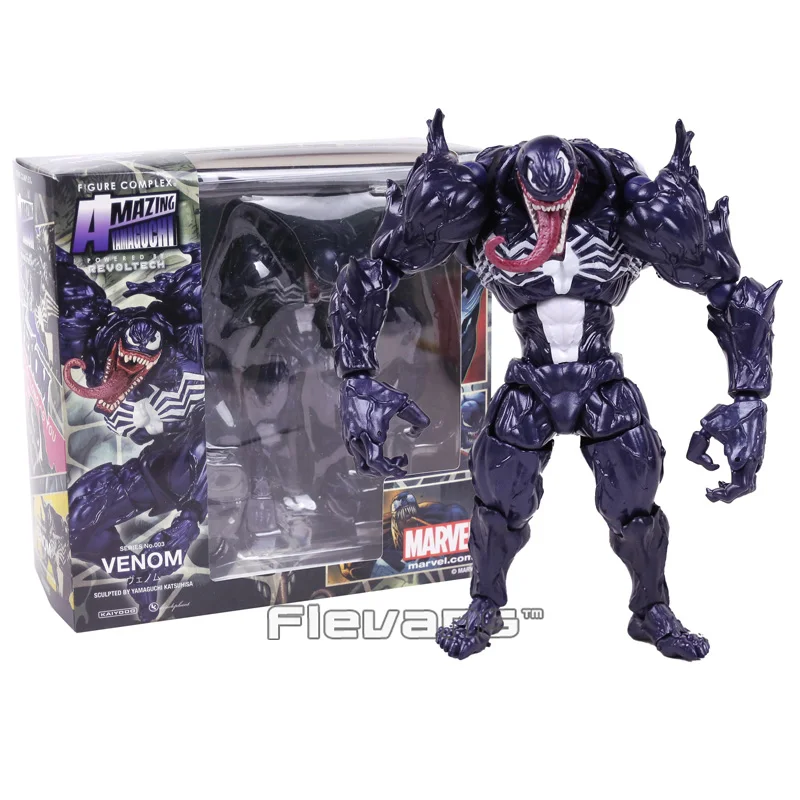 Revoltech серия NO.003 Venom ПВХ фигурка Коллекционная модель игрушки|Игровые фигурки и