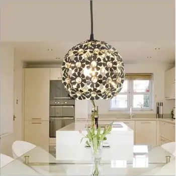 

Fashion four color crystal Pendant Lights led lamps Aluminum Pendant lamps Free LED bulbs E27 led lustre light Pendant lamp