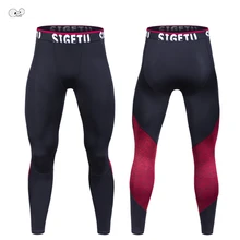 Новые мужские Компрессионные спортивные легинсы для бега колготки Спортивная одежда для зала, фитнеса, тренировки йоги эластичные брюки с высокой посадкой быстросохнущие брюки