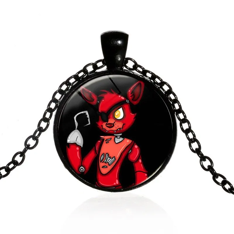 

5 Five Nights at Freddy's Necklace Toys FREDDY FAZBEAR Pendant Glass Necklace