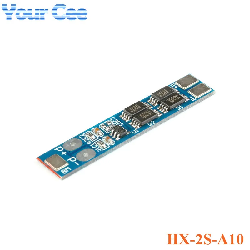 

2S 7.4V 8A Li-ion 18650 Lithium Battery Charger Protection Board 8.4V Overcurrent Overcharge and Overdischarge Protection