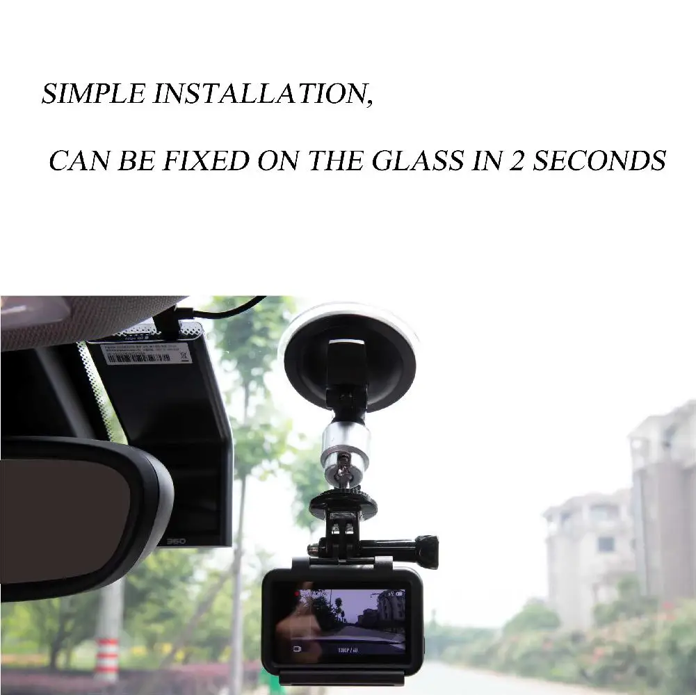 

BEESCLOVER For Osmo Action Car Sucker Camera Holder Mount Bracket Stand Camera Car Bracket For DJI Osmo Action r25