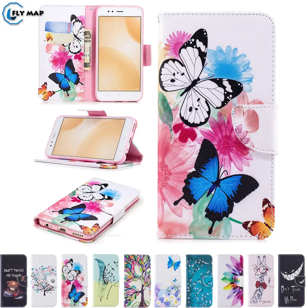 

Flip Case for Xiaomi Mi A1 A1 A 1 MiA1 MA1 MDG2 Wallet Case Phone Leather Cover for Xiaomi Mi 5X X5 Mi5x MiX5 Painted Cases Bag