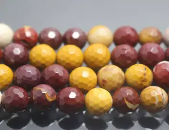 

faceted Mookaite Beads,128 faceted Mookaite Beads,Natural Golden Obsidian Faceted Nugget Beads,6mm 8mm 10mm 12mm Mookaite Beads