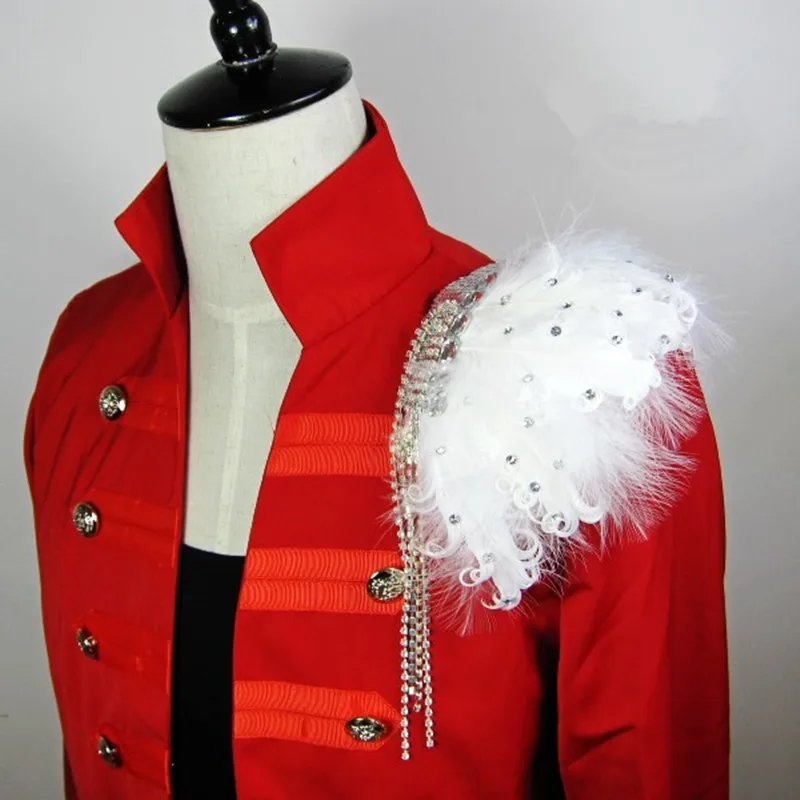 

Feathers brooch shoulder badge Star singer performance chest exaggerated cool tide full of feathers badges badge brooch corsage
