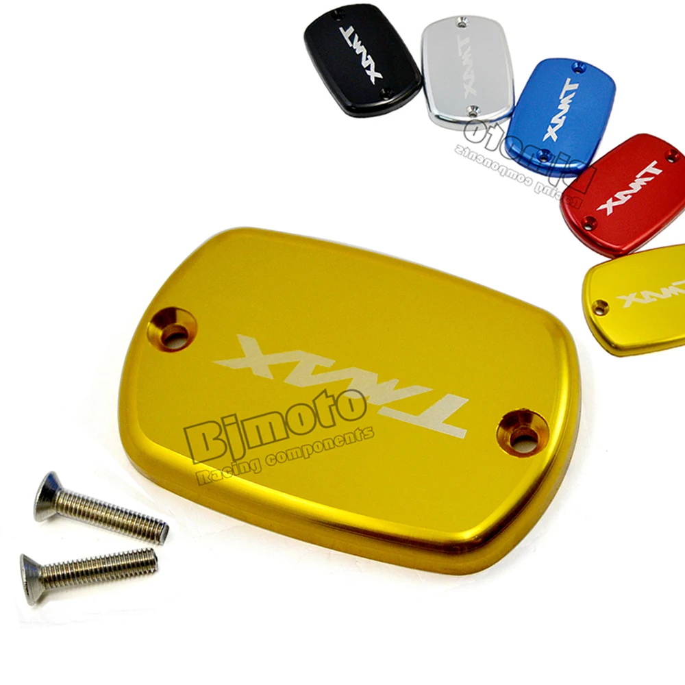 CNC Motor Bike Brake Fluid Reservoir Tank Cap Cover For Yamaha Tmax 500 2008-2011 tmax 530 2012-2015 Aluminum 5 Colors Available cnc motorcycle front brake fluid reservoir cap cover for yamaha t max 530 500 tmax530 xp530 2012 2016 tmax500 xp500 2008 2011