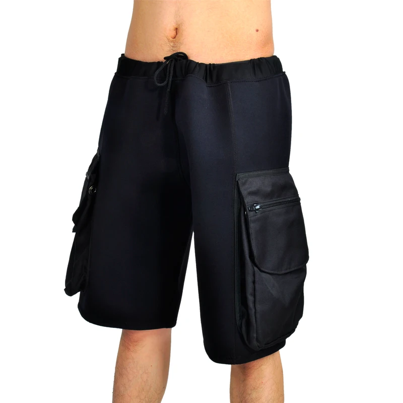 3mm Neoprene black Scuba Dive Diving surfing Wetsuit shorts with pocket