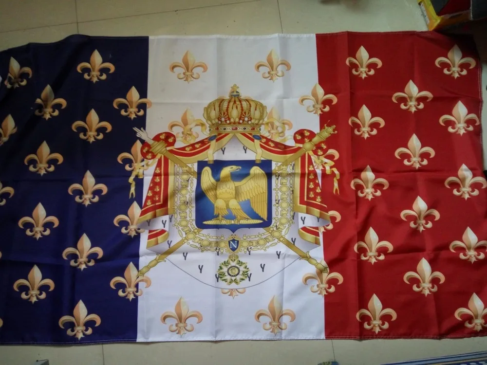 free shipping Royal Standard Napoleon France Flag 150X90CM free shipping Royal Standard Napoleon France Flag 150X90CM