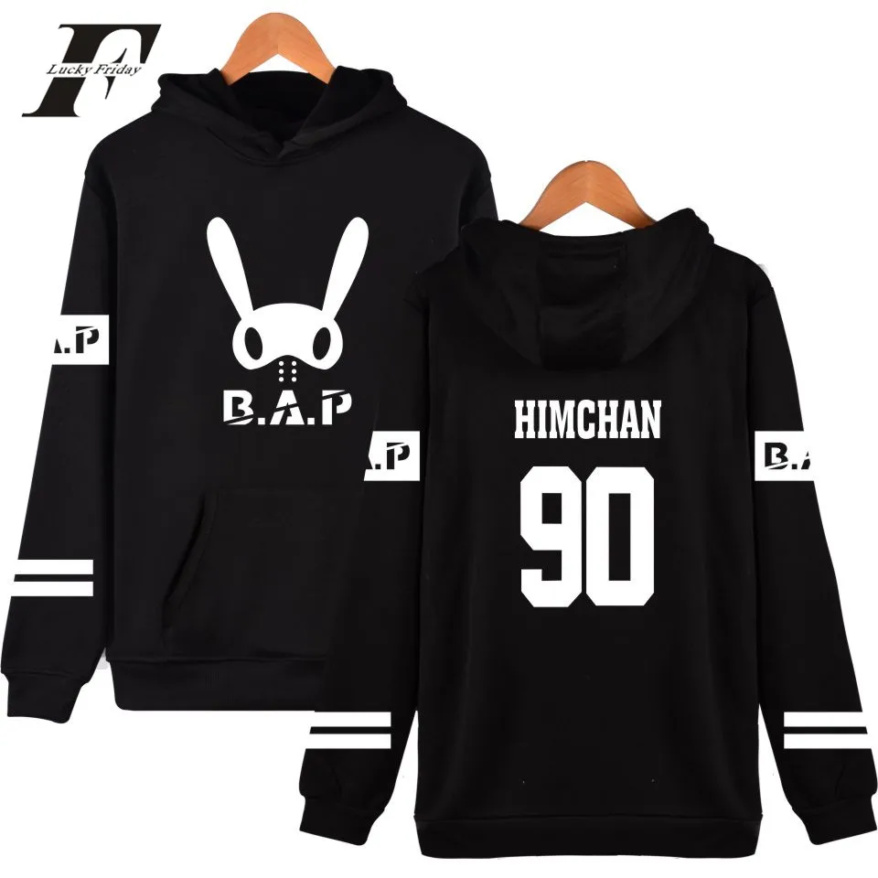 Luckyfridayf b. a. P популярные группы Для мужчин/Для женщин Хлопок Мода Kpop Толстовки пуловер в Корейском стиле популярные хип-хоп одежда