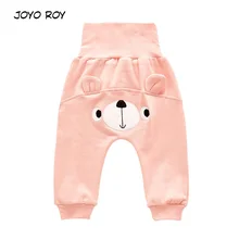 Joyo roy/новые штаны с принтом для маленьких мальчиков брюки с героями мультфильмов для девочек Хлопковые Штаны средней длины с эластичной резинкой на талии для маленьких мальчиков, современные детские штаны