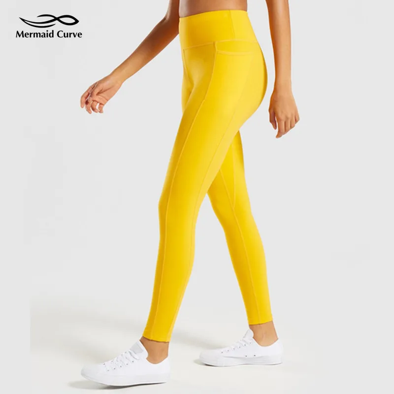 

Mermaid Curve Gym Womens Sports Leggings Sexy High-Waist Comfortable Fabric Blend Fitness Legging Tight Yoga Pants Running Pants