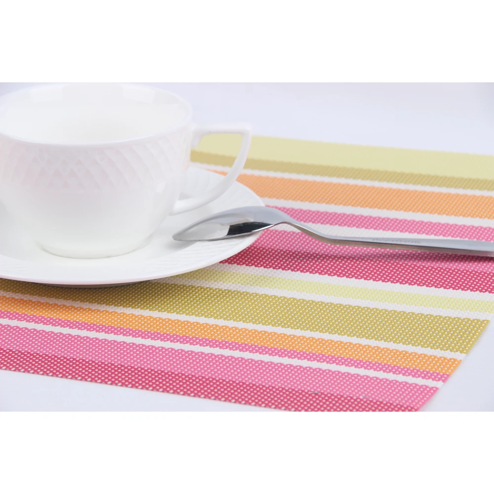 Washable Placemats Promotionshop For Promotional Washable - Hot Pcsset Stripe Style High Quality Washable Textilene Placematbar Plate Mat Table Mat Kitchen Accessories Cm washable placemats promotionshop for promotional washable - hot pcsset stripe style high quality washable textilene placematbar plate mat table mat kitchen accessories cm