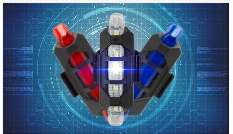 Excellent Bike USB Rechargeable LED Waterproof Bicycle Cycling Front Rear Tail Helmet Red Flash Lights Warning Lamp Cycling Safety Light 2