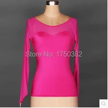 Латинский танцевальный костюм зимний топ газовые рукава боди латинские танцевальные куртки для женщин латинский танцевальный костюм для соревнований черный топ