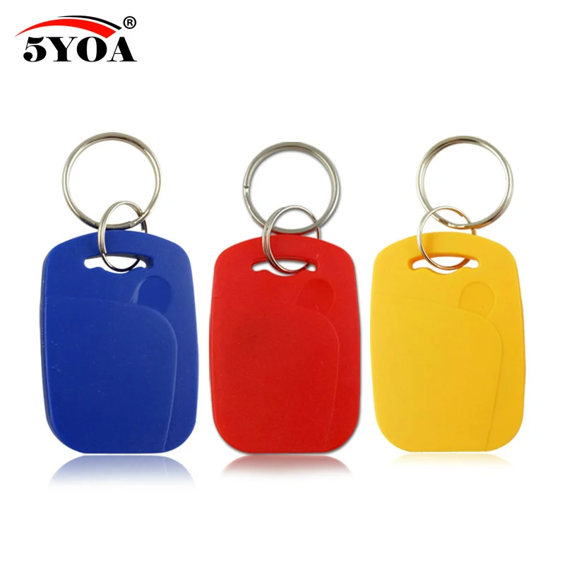

100 500 1000 IC+ID UID Rewritable Composite Key Tags Keyfob Dual Chip RFID 125KHZ T5577 EM4305+13.56MHZ Changeable Writable