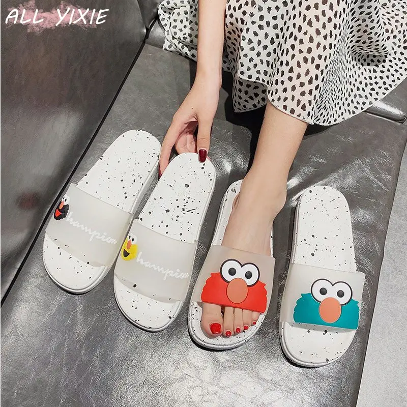 Женские пляжные шлепанцы с героями мультфильмов ALL YIXIE повседневные на лето
