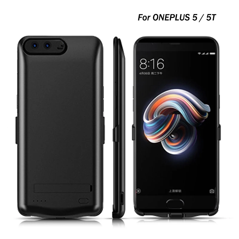 

2019 5000mAh Battery Case For one plus 5 External Power bank Charger Back Phone cover Cases for 1+ 5T with USB Charging port
