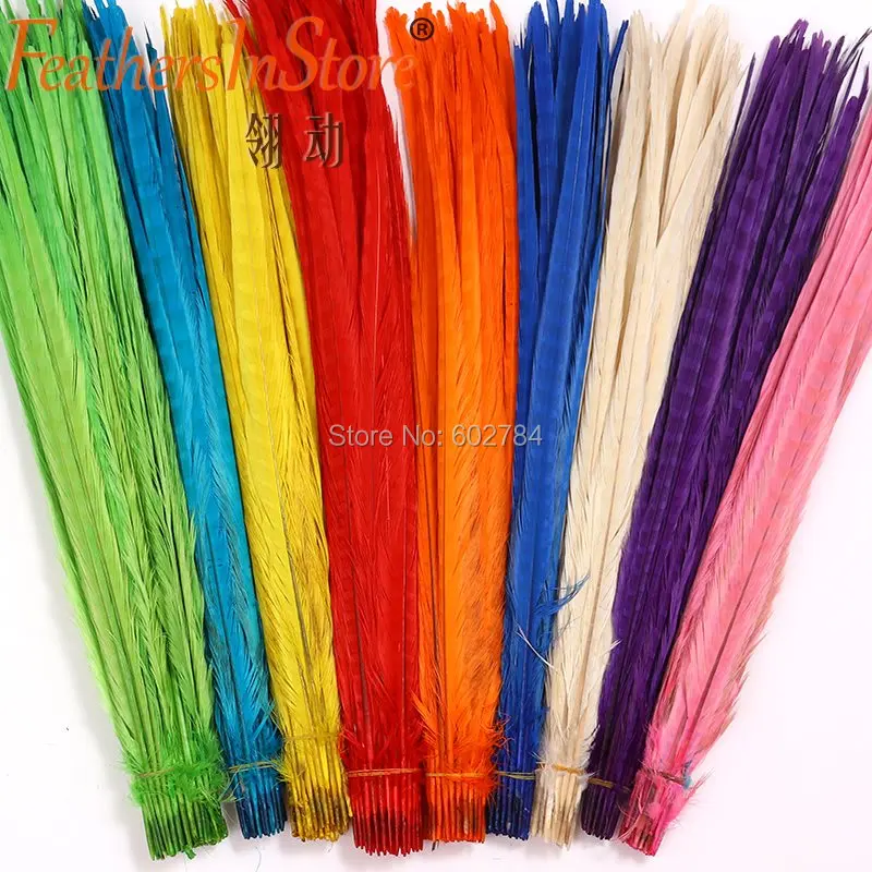 

50pcs/lot Ringneck Pheasant Tail Feathers 50-55 cm / 20-22 inches pheasant feathers centerpieces wedding decorations