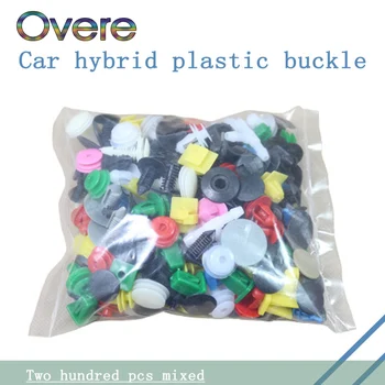 

Overe 200pcs/set Mixed Car Fastener Auto Door Bumper Fender Rivet Clips For Kia Rio Ceed Cerato Sorento Mazda CX-7 6 Mini Cooper