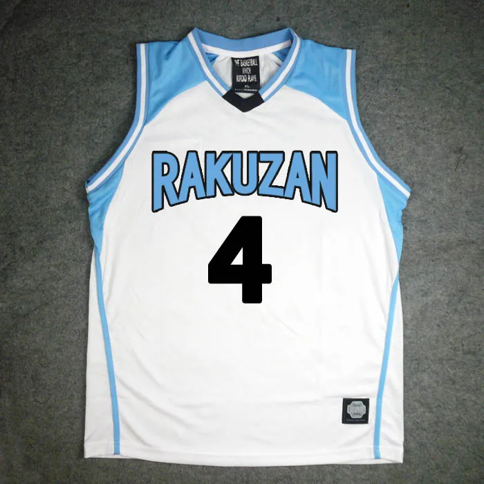 Аниме KUROKO'S Баскетбол Kuroko No Basuke Косплей Rakuzan School #4 Akashi Seijuro Джерси Униформа костюм