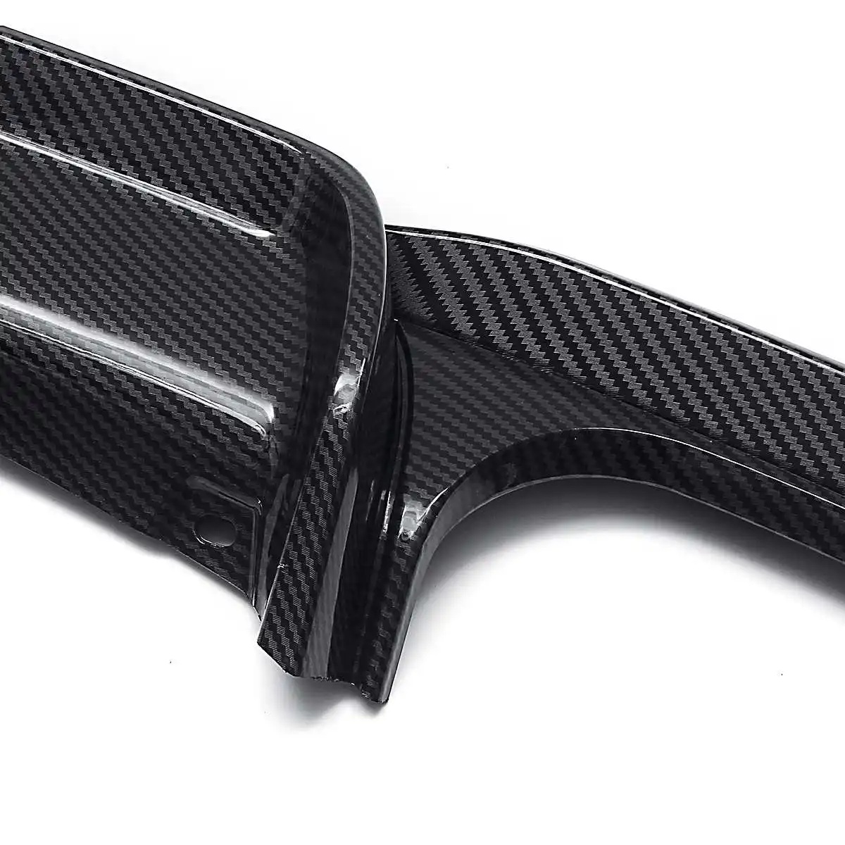 1PCS Performance Style Carbon Fiber Style Rear Bumper Diffuser Lip Fit For BMW F30 320i 325i 328i 335i M-Sport