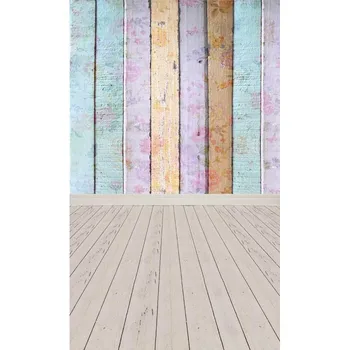 

5X7ft Thin vinyl cloth photography backdrop computer Printing Wood floor background for photo studio f-1536
