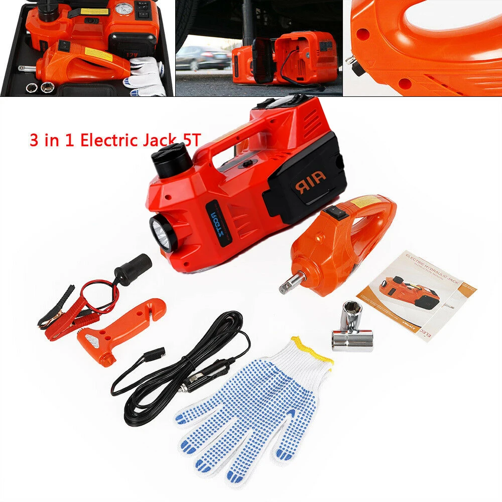 3-in1-5T-Electric-Hydraulic-Floor-Jack-Lift