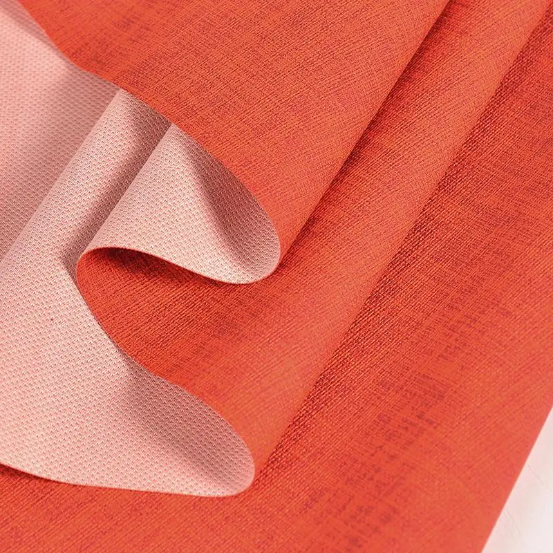 Льняной узор полу искусственная кожа ткань для сидений столы украшения стены кожзам ткань кунстледер текстильный для дивана Telas - Цвет: 8