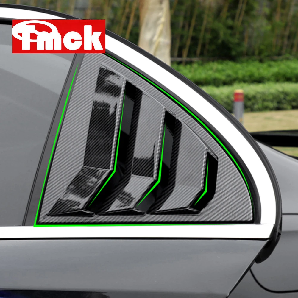 

For Mercedes Benz A Class W177 V177 A180 A200 A220 A250 Sedan 2019+ Car Rear Door Louver Window Frame Trim Stickers Accessories