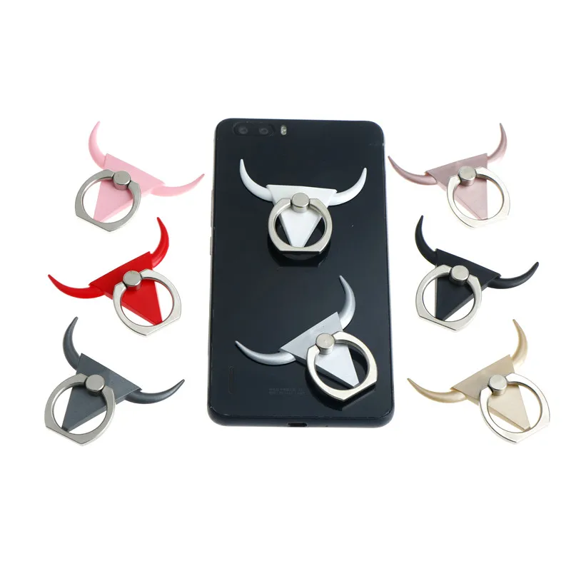 Universal Bull Zinc Alloy Universal Mobile Phone 360 Degree Finger Ring Metallic Stand Holder for iPhone/Samsung/Huawei/Xiaomi Universal Bull Zinc Alloy Universal Mobile Phone 360 Degree Finger Ring Metallic Stand Holder for iPhone/Samsung/Huawei/Xiaomi