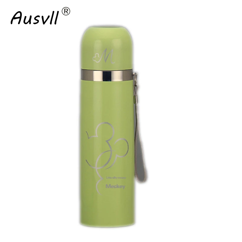 Ausvll стиль вакуумный термос чашки запечатаны портативный для мультфильм дети