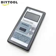 ЖК-дисплей подсветка транзисторный тестер Диод тиристорная емкость ESR LCR метр с серый пластиковый чехол