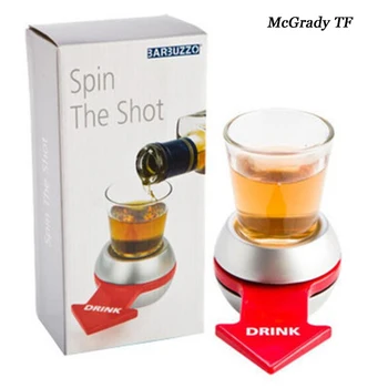 

Mac 2pcs Spin The Shot Glass Drinking Game Fun Party Gifts,Turntable Toys Drinking Game Shot Glass With Spinning Wheel Bar Games
